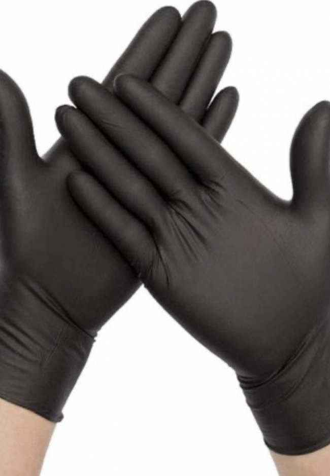 Nitril Pudrasız Siyah Muayene Eldiven