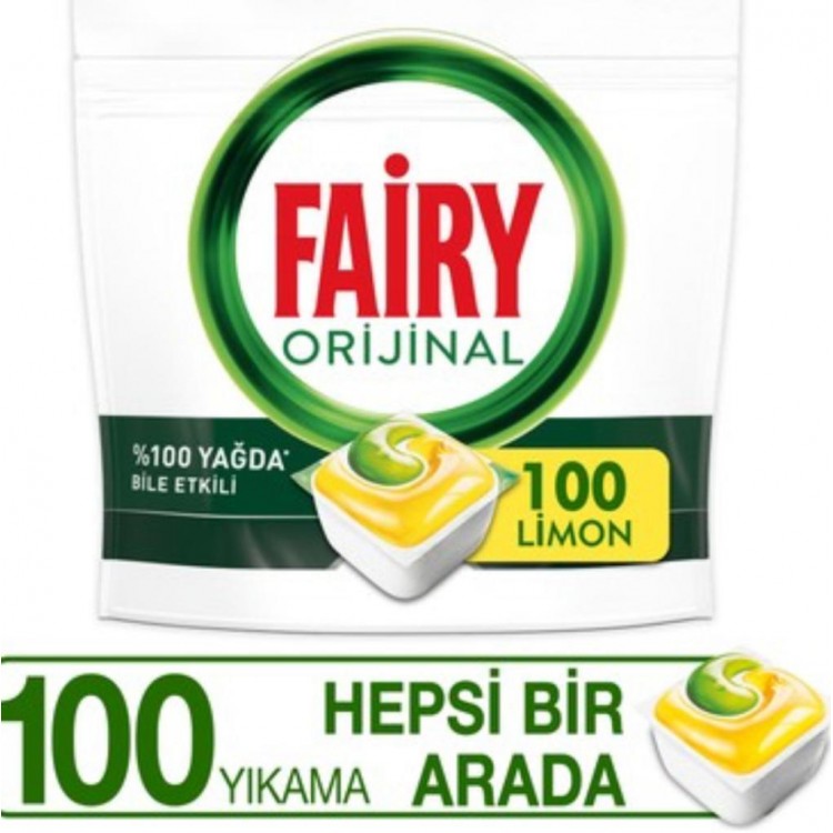 Fairy Hepsi Bir Arada Bul. Mak. Tableti 100 lü 