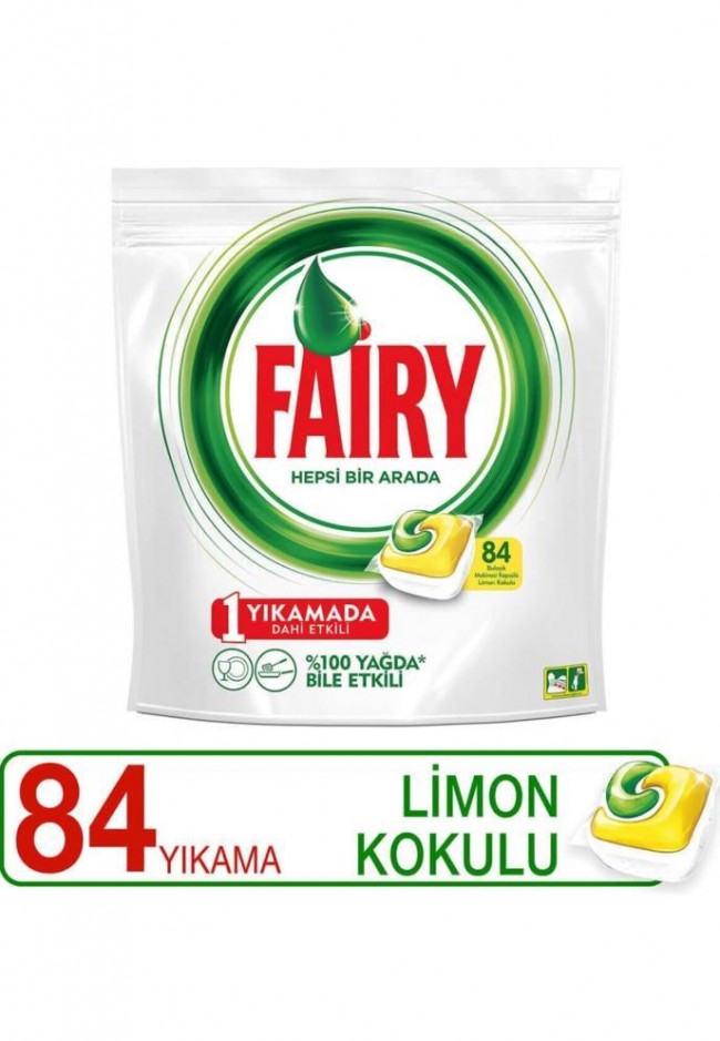 Fairy Hepsi Bir Arada Bul. Mak. Tableti 84 lü