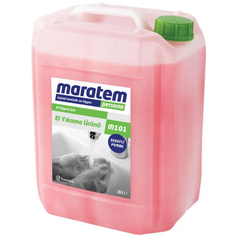 M101-Maratem El Yıkama Ürünü Sedefli Pembe 20 Lt